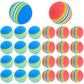 Xiaomoyu 26 Pcs Soft Foam Golf Practice Balls – Red & Blue Training Set