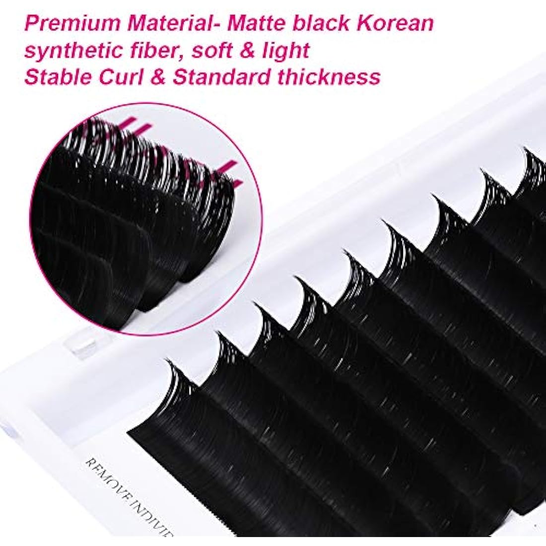 Fadlash Easy Fan Lashes | D Curl 0.07mm Mixed Tray Russian Extensions