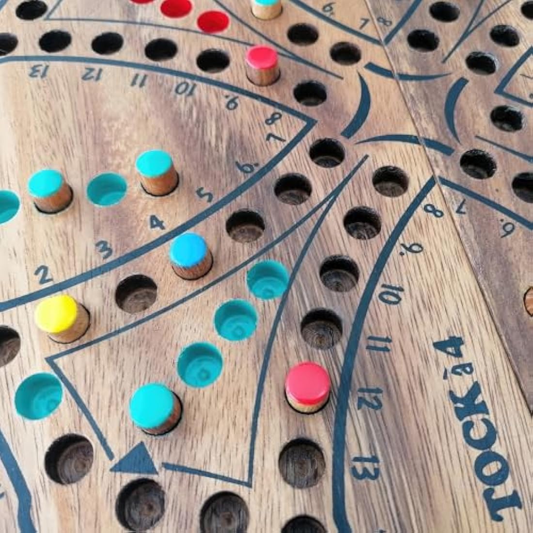 Le Délirant Tock Wooden Board Game | Eco-Friendly 4 Player Strategy Set