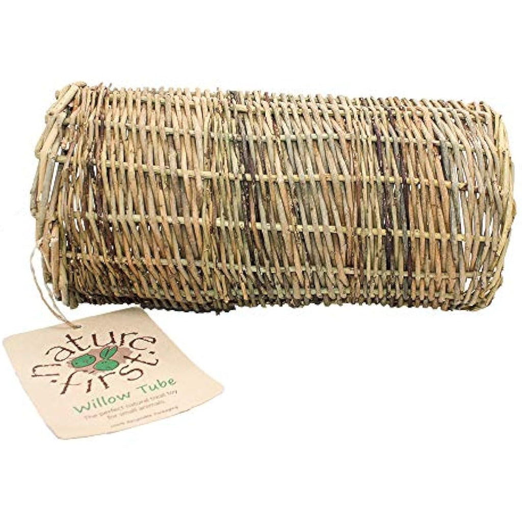 Natural Willow Tube | Small Animal Chew Toy & Hideaway