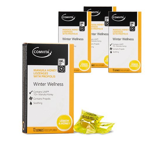 Manuka Honey & Propolis Lozenges – Lemon – 48 Count