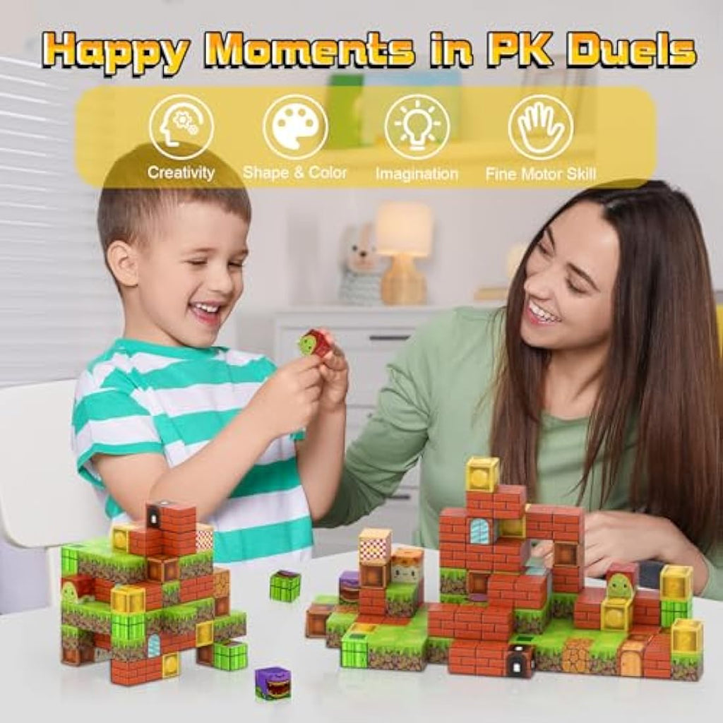 Demolike Magnetic Blocks 110PCS – STEM Educational Building Toy Set