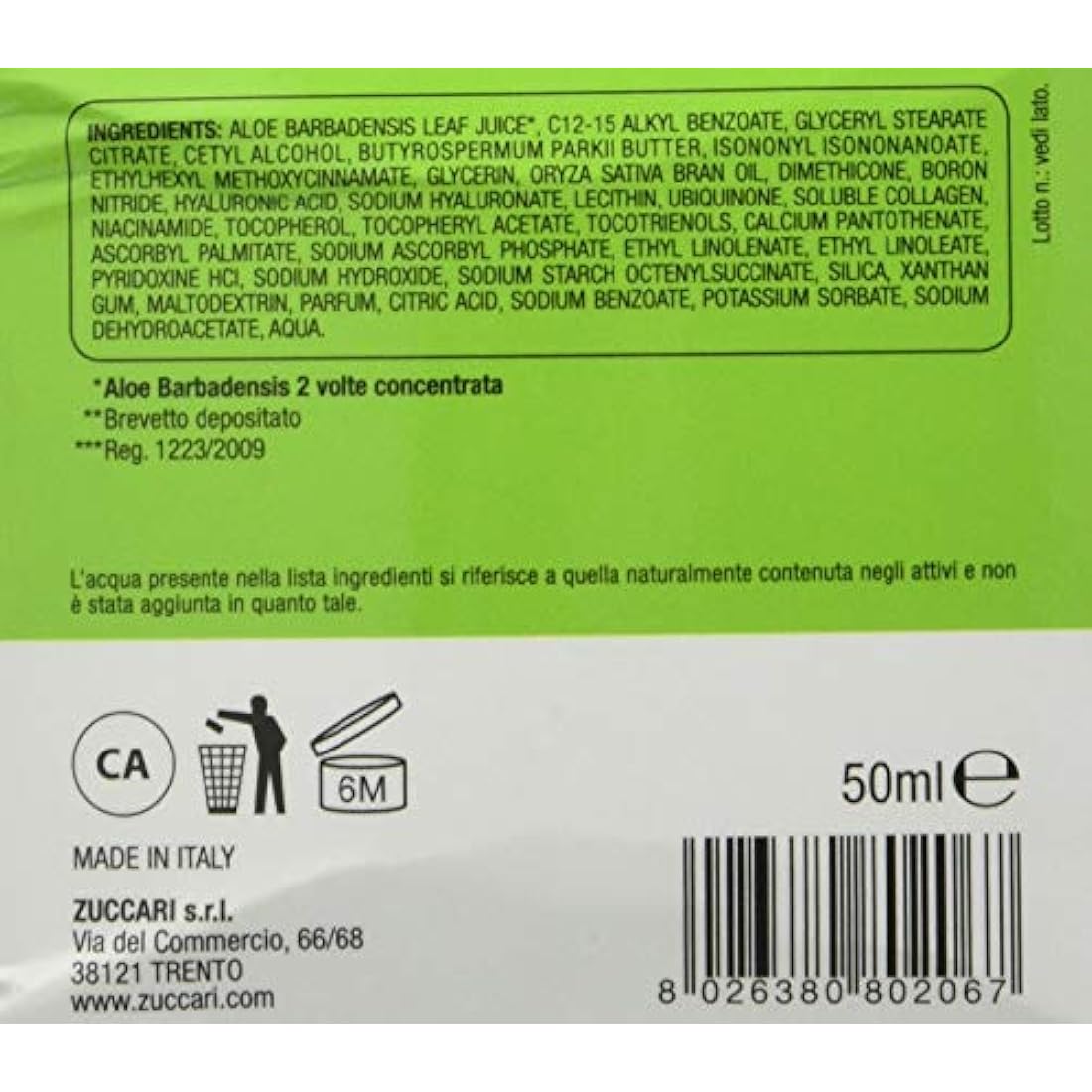 Zuccari Wrinkle Cream – Anti-Aging Face Moisturizer Skincare, 50ml