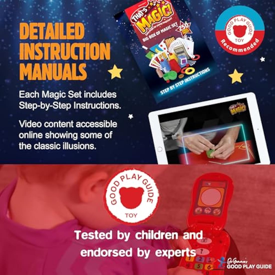 Magic Hat Set – 75 Easy Tricks with Plush Rabbit & Props