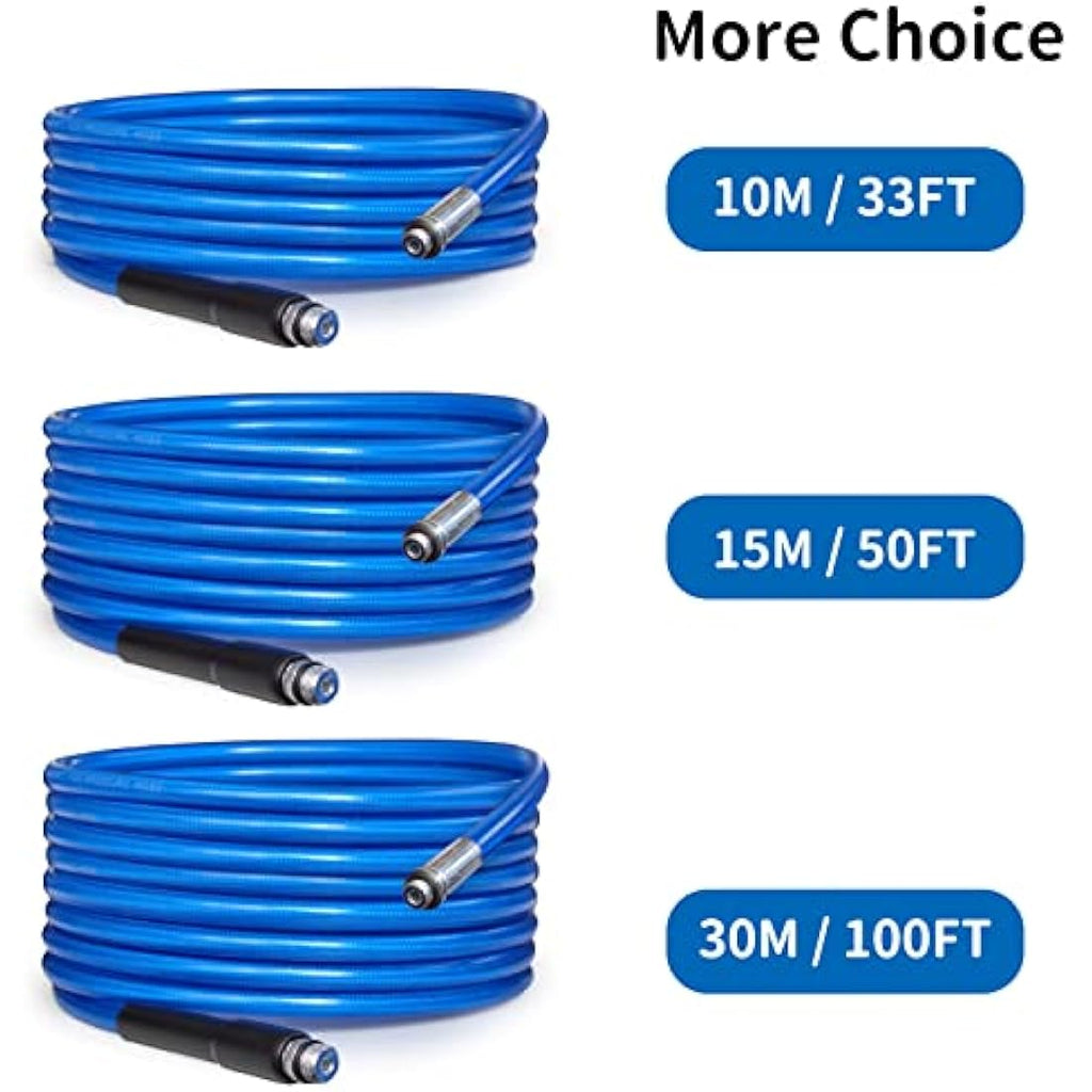 Jolof Store 30M Sewer Jetter Kit – 5800 PSI Drain Cleaning Hose for Karcher