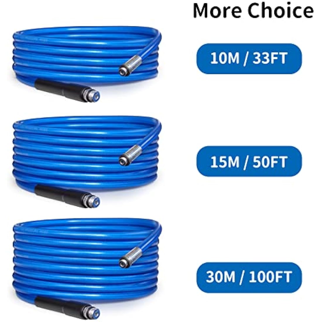 Jolof Store 15M Sewer Jetter Kit – 3000 PSI Drain Cleaning Hose for Karcher