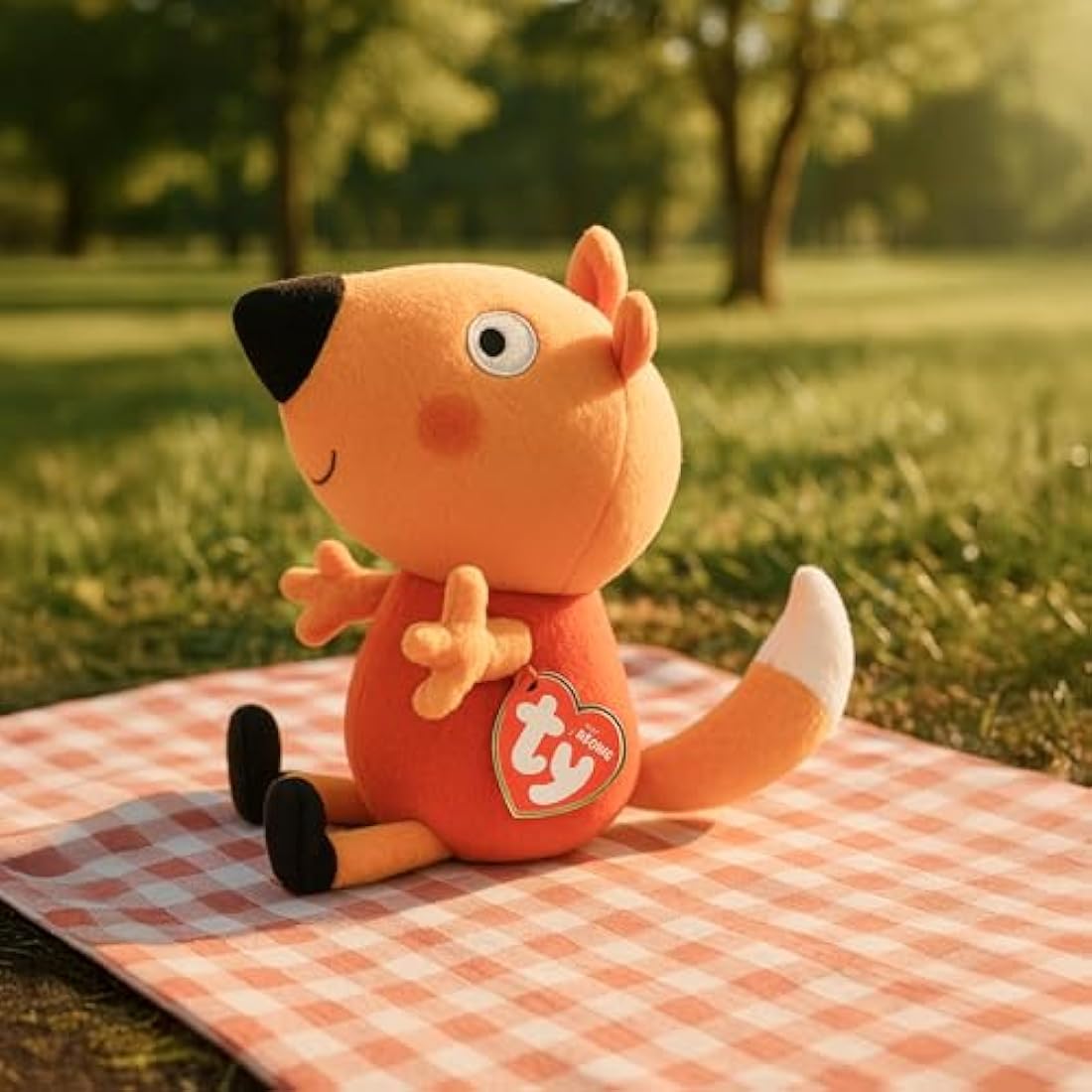 TY Peppa Pig Freddy Fox Plush Toy - Soft Collectible Stuffed Animal