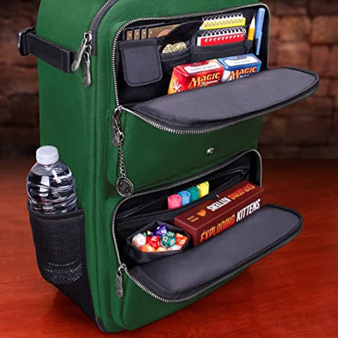 ENHANCE MTG Backpack – TCG Card Storage & Deck Box Case (Dragon Green)