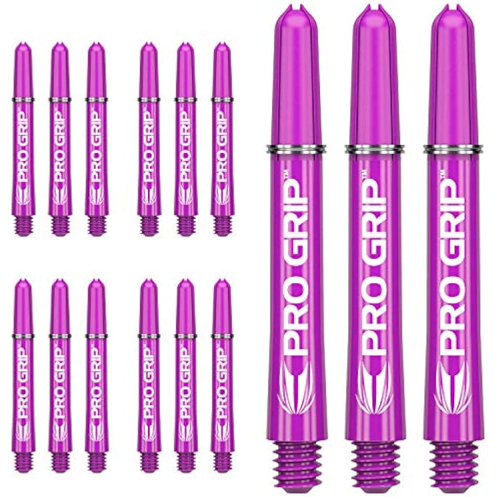 Target Darts Pro Grip Shafts – 5 Sets (15 Total) Medium Aqua Nylon