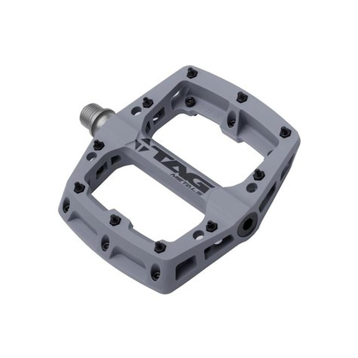 TAG Metals T3 Nylon MTB Pedals – Lightweight Platform 9/16" Axle (Grey)