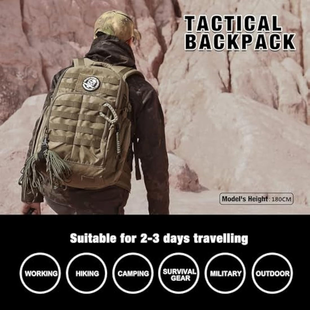 Mardingtop 40L Military Tactical Backpack | 600D Molle Hiking Rucksack