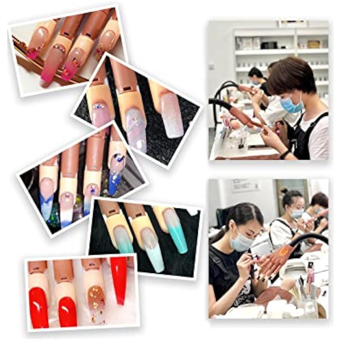 Acrylic Nail Practice Hand – Flexible Manicure Model
