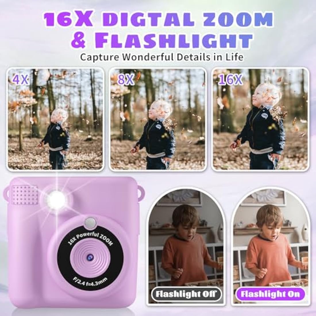 Kids Instant Print Camera – 1080P Digital Video with 32GB SD
