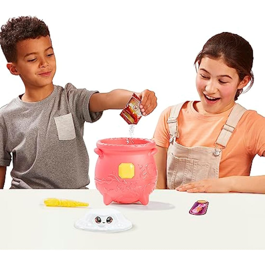 Magic Mixies Fire Magic Cauldron - Fizzing Reveal Plushie & Ring