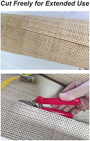 Feyart Natural Rattan Cane Webbing - Radio Weave Mesh for DIY (50x100cm)