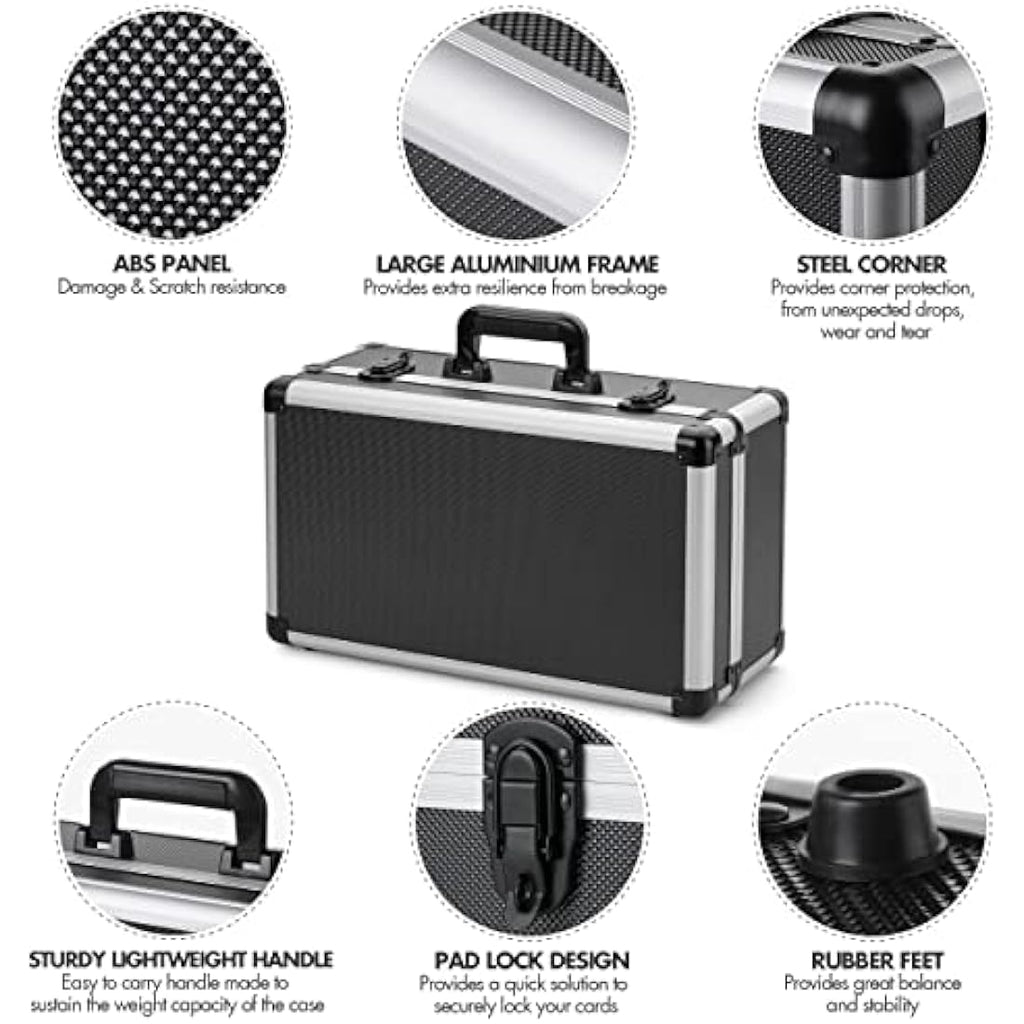 FunGuys Graded Card Storage Box | Aluminum Case for PSA, BGS & SGC