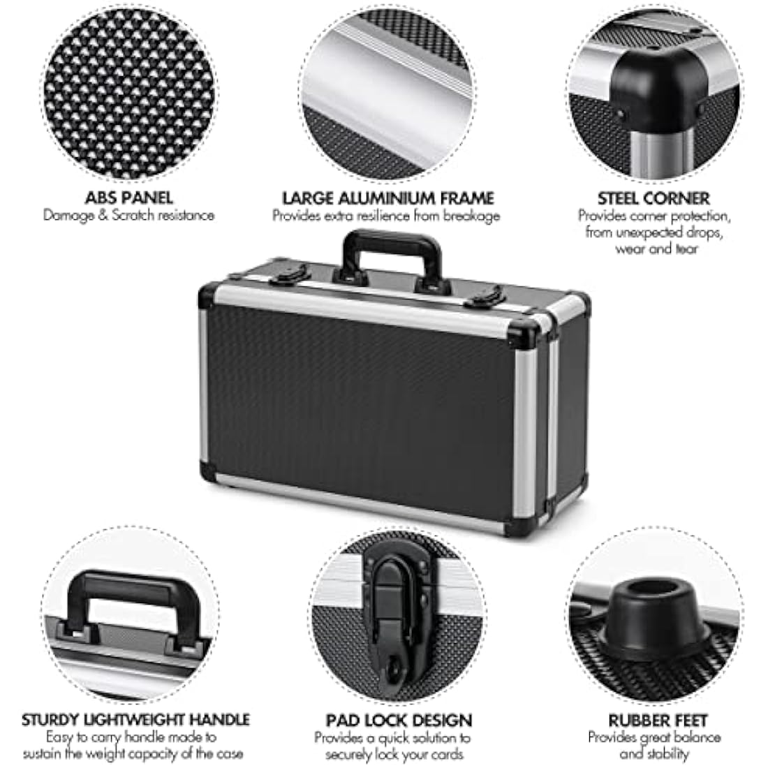 FunGuys Graded Card Storage Box | Aluminum Case for PSA, BGS & SGC