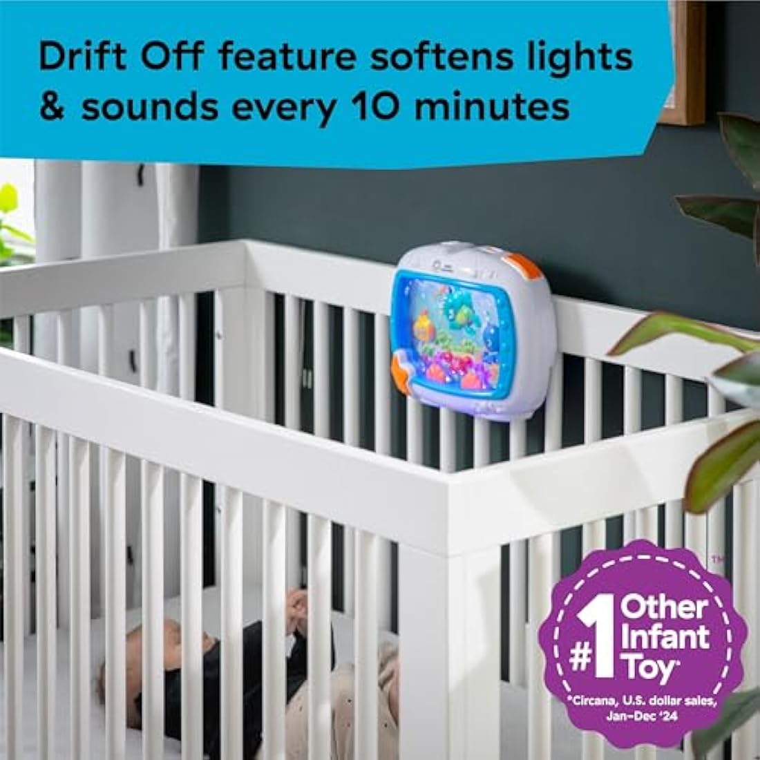 Baby Einstein Sea Dreams Soother - Crib Toy Sleep Aid with Remote Control