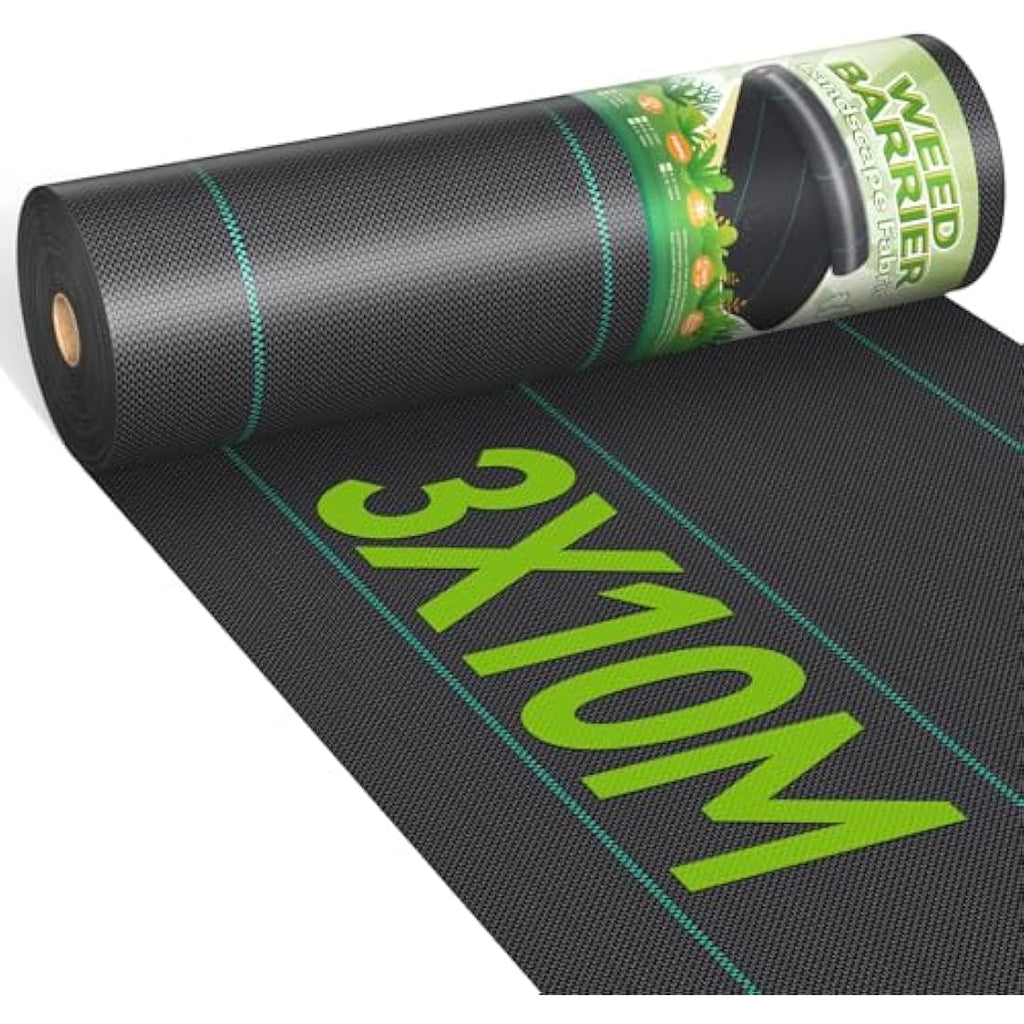 iropro Heavy Duty Weed Control Membrane – 3m x 10m Woven Ground Cover