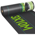 iropro Heavy Duty Weed Control Membrane – 3m x 10m Woven Ground Cover