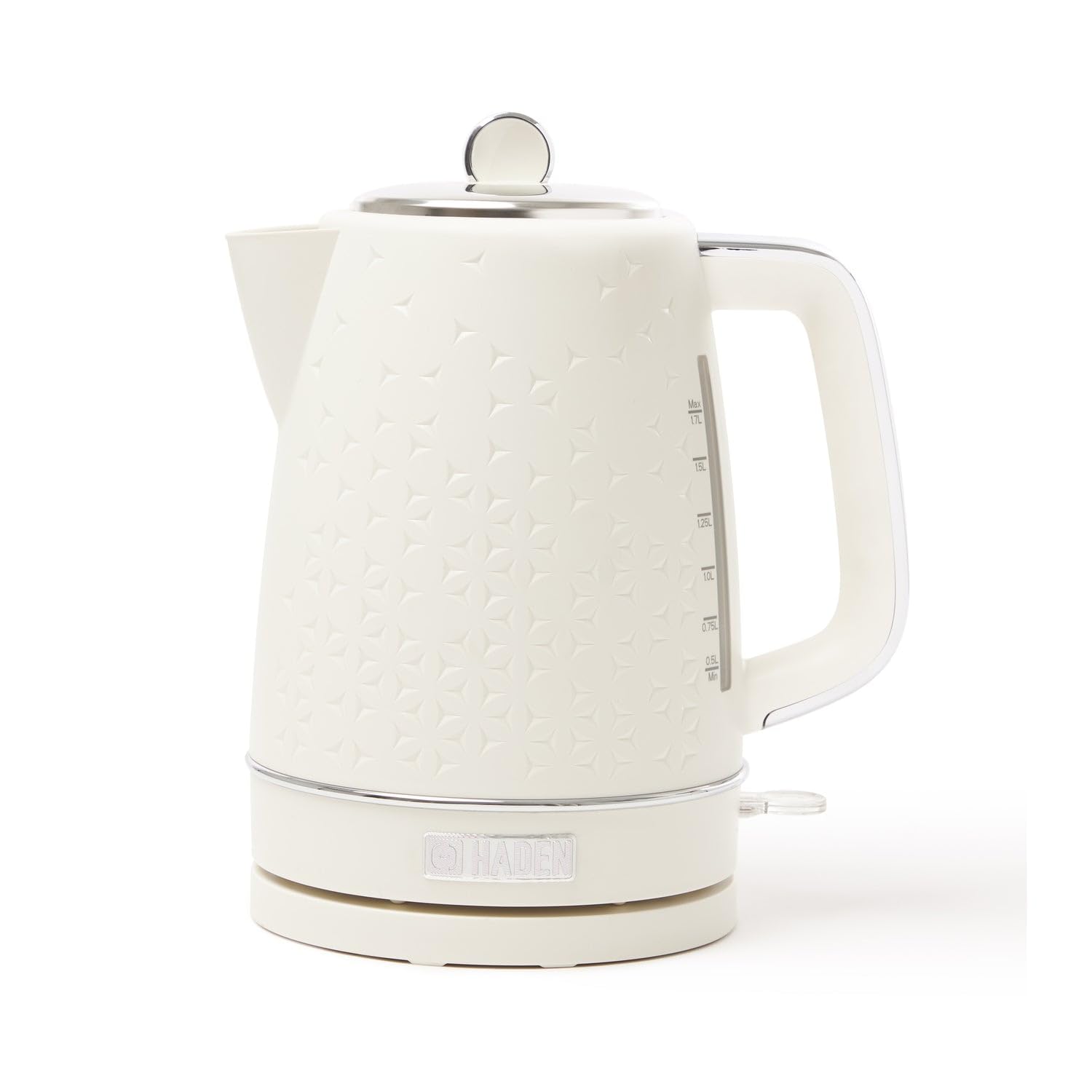 Haden Starbeck White Electric Kettle – 1.7L Fast Boil Cordless Design