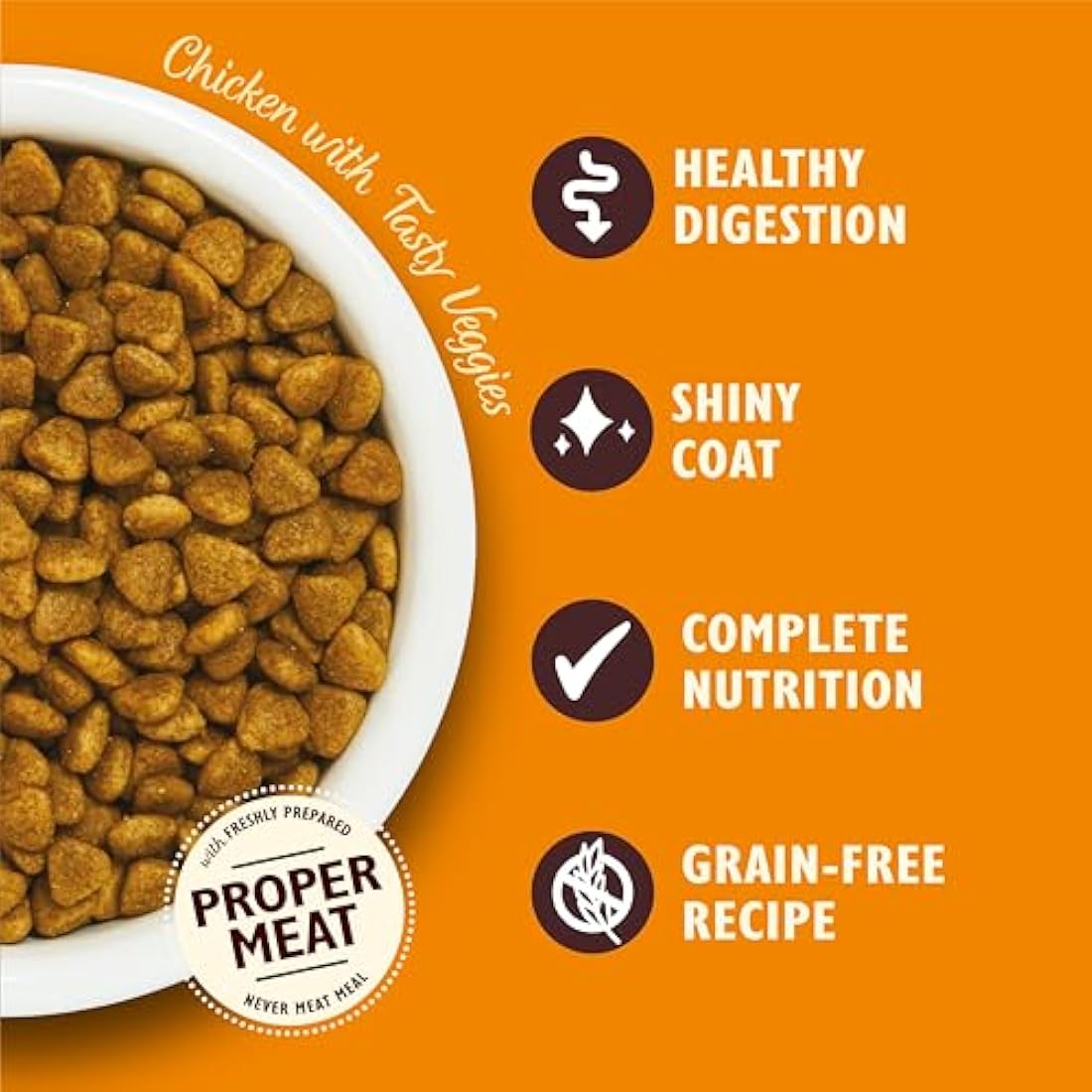Lily's Kitchen Grain-Free Chicken & Veggies Dry Cat Food - 4 x 800g