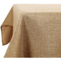 Deconovo Faux Linen Rectangle Tablecloth | Water Resistant, 52x90in