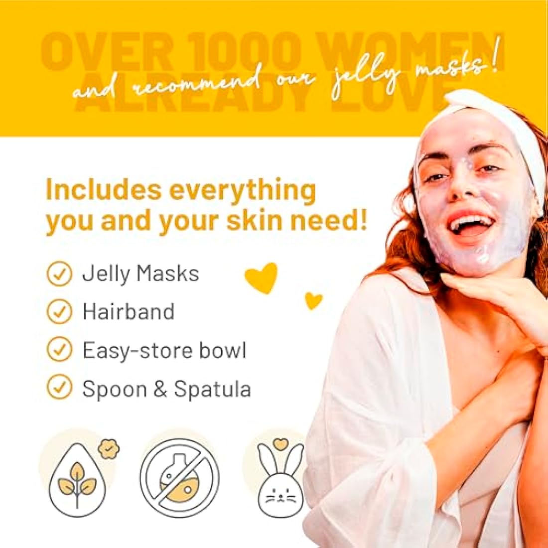 BRÜUN 24K Gold Jelly Mask – Peel-Off Rubber Face Mask Jar, 23 fl oz