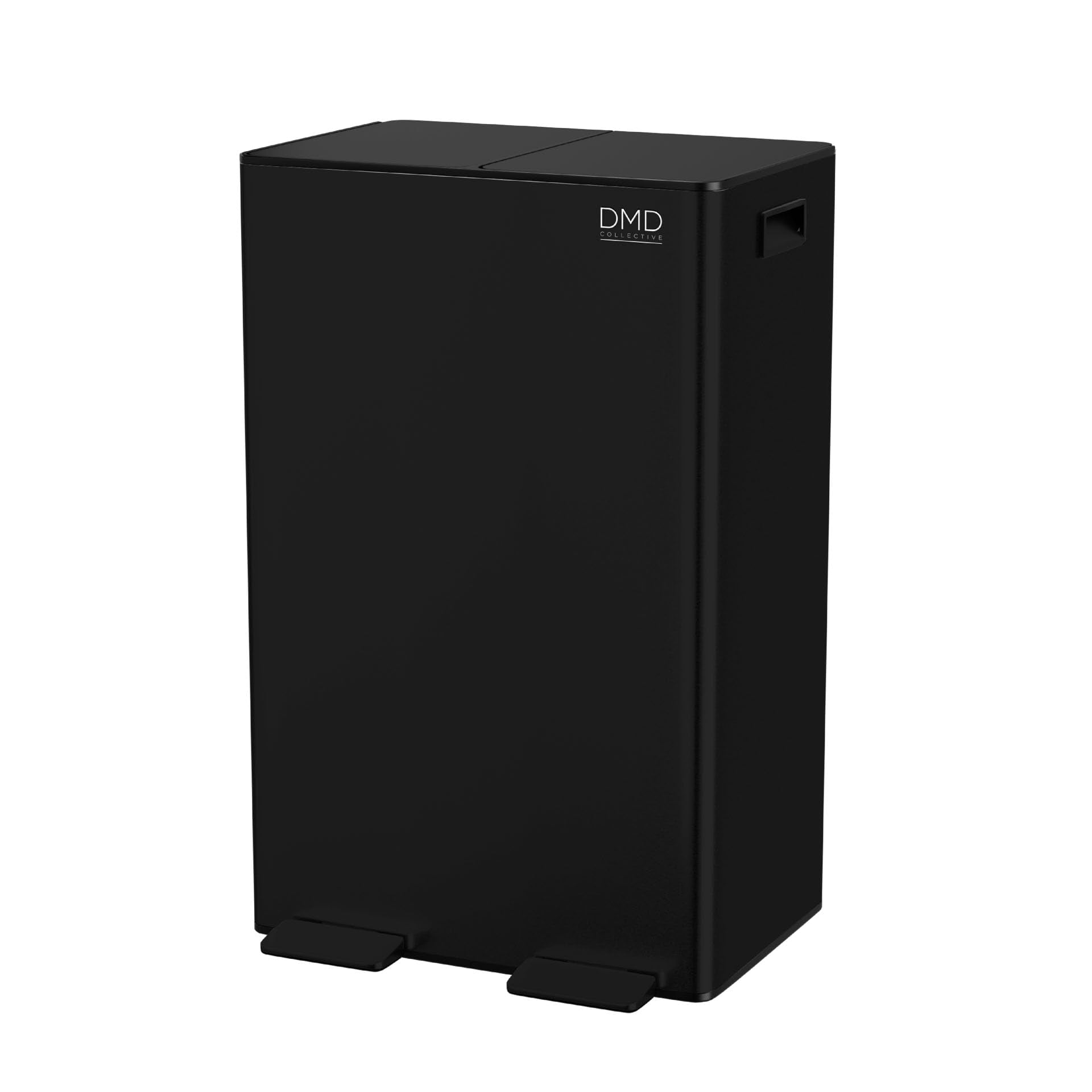 DMD 60L Dual Stainless Steel Recycling Bin with 3L Compost Bin