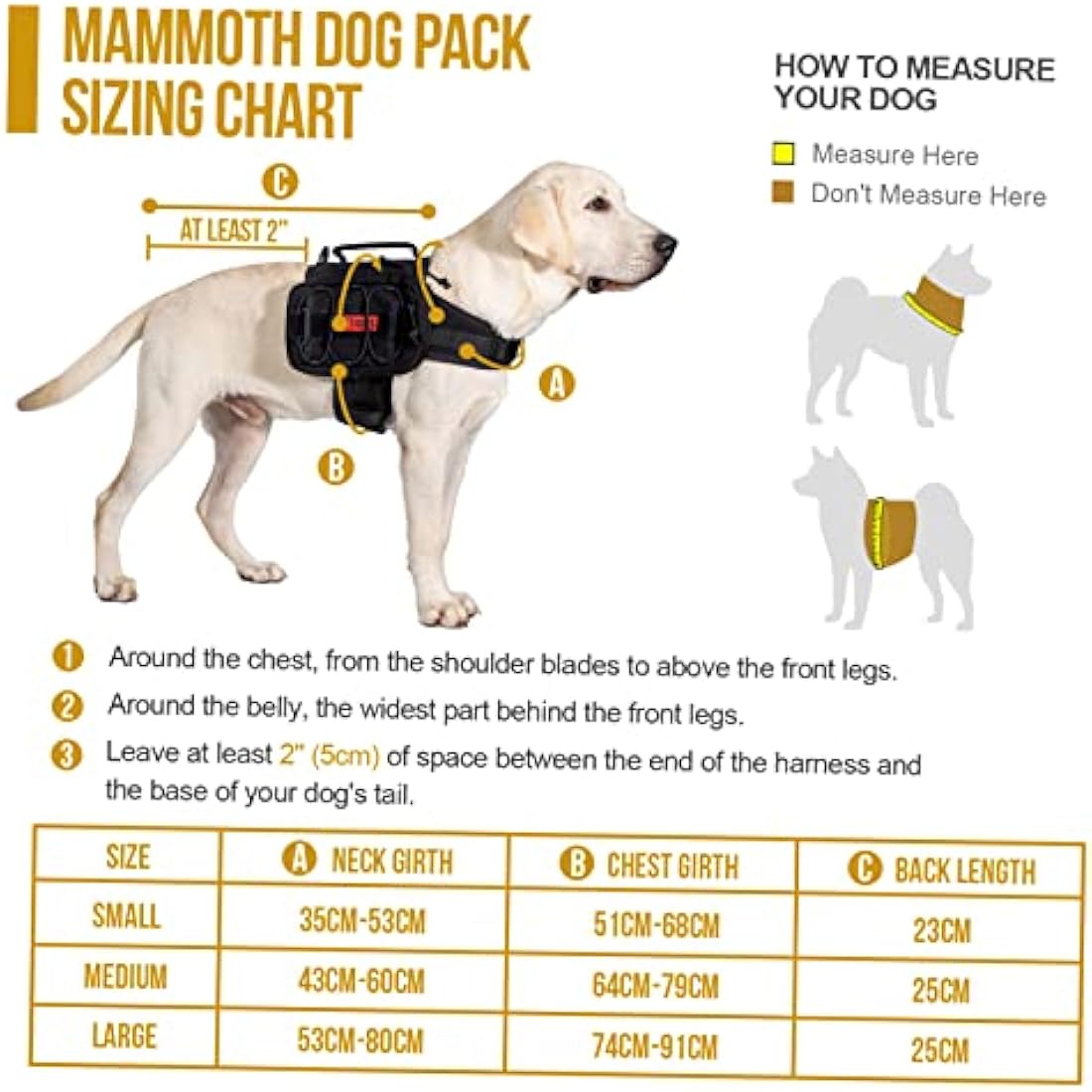 OneTigris Mammoth Dog Backpack 2.0 – Durable 1000D Nylon Hiking Pack