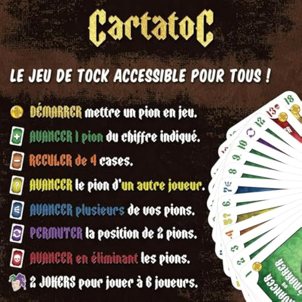 Le Délirant Tock Wooden Board Game | Eco-Friendly 4 Player Strategy Set