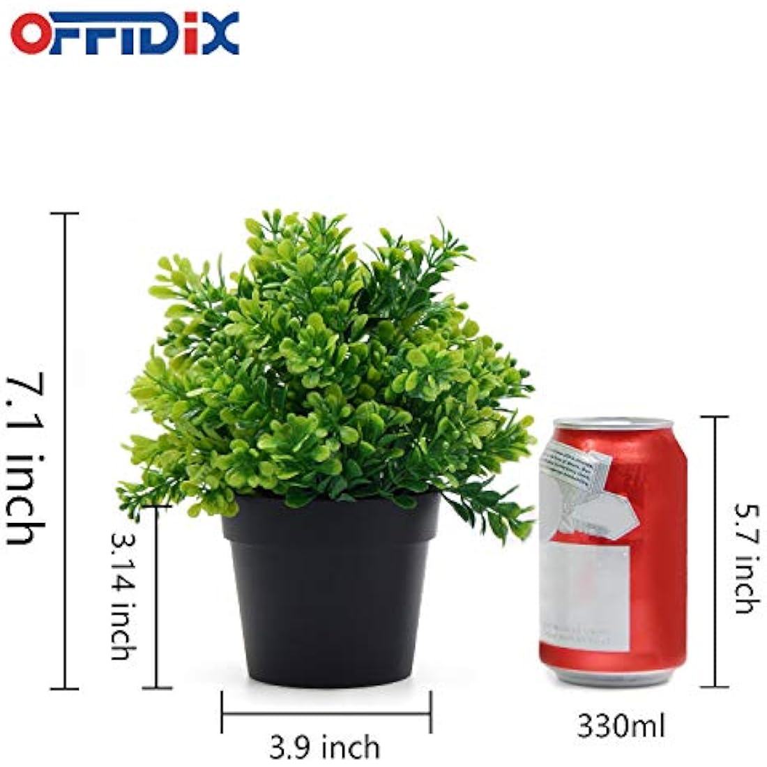 Jolof Store Artificial Eucalyptus Plants - Faux Plastic Greenery with Vase