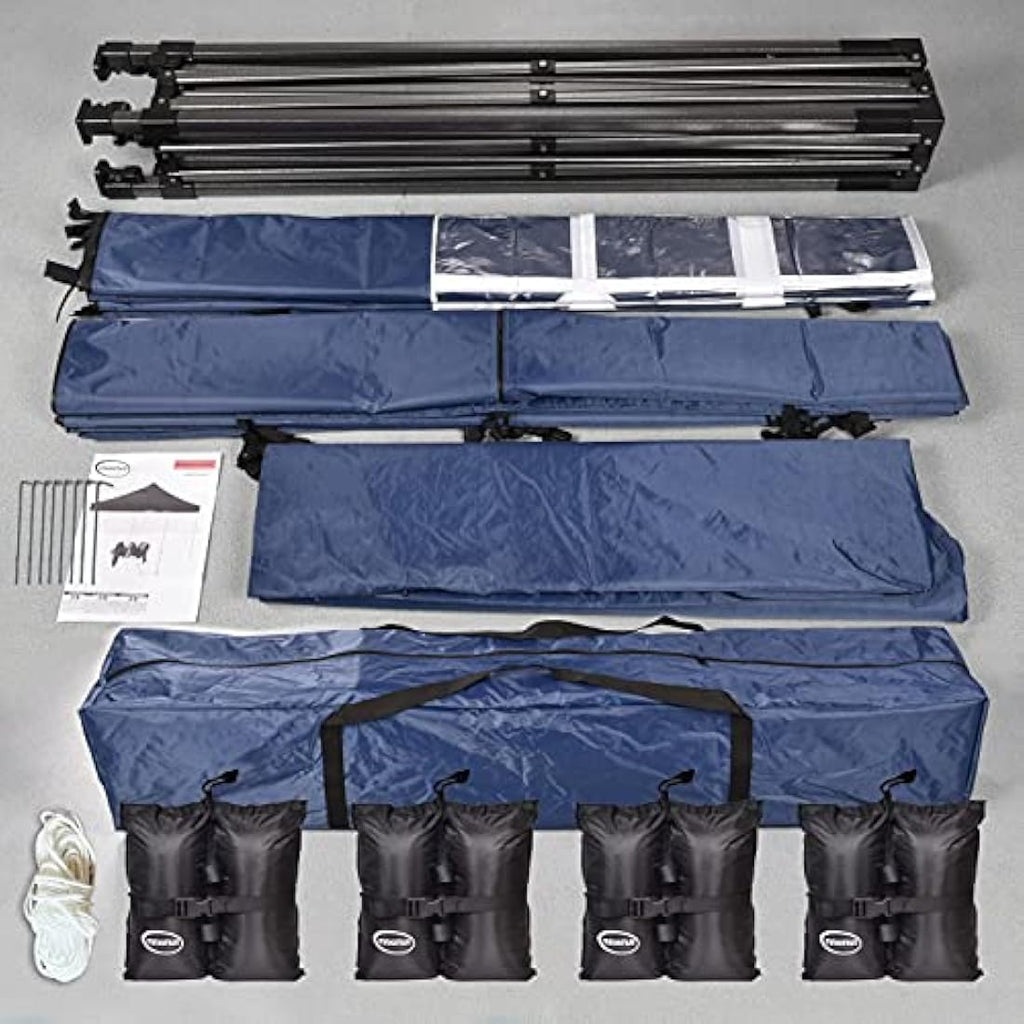 Jolof Store 3x3m Heavy Duty Pop Up Gazebo | Waterproof Market Stall - Blue