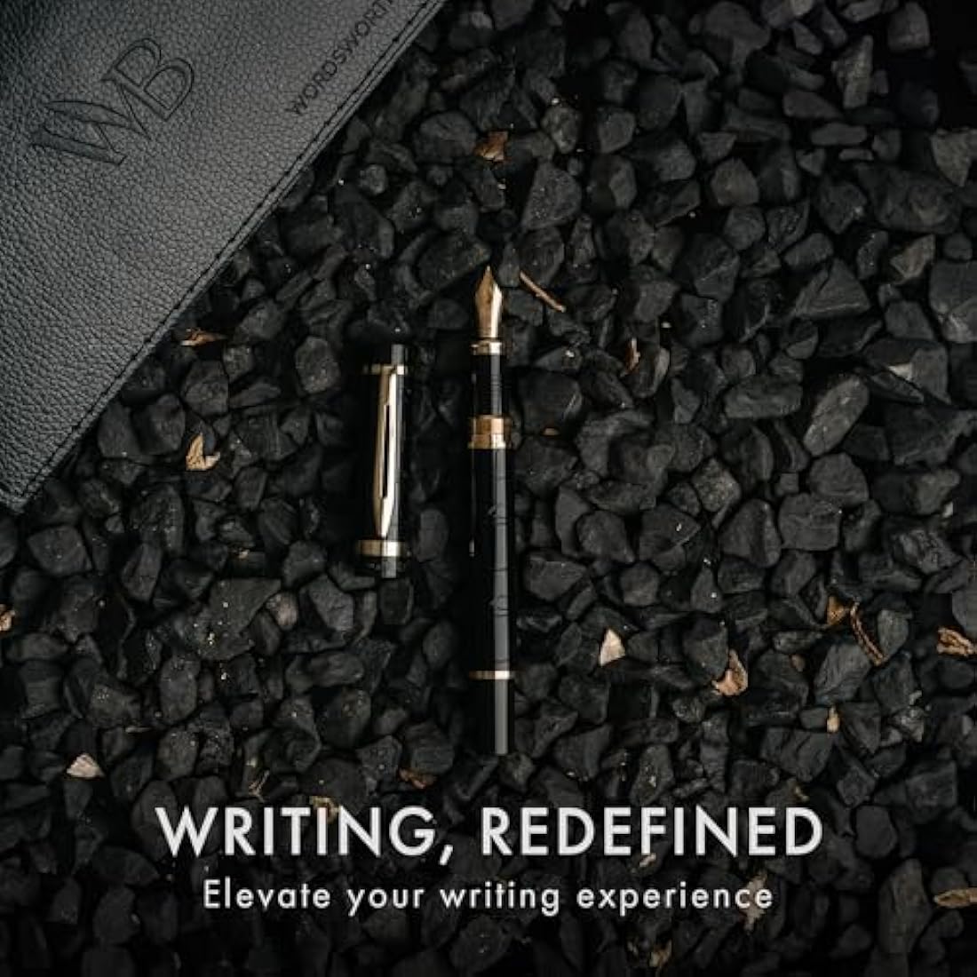 Wordsworth & Black Primori Fountain Pen Set - Extra Fine Nib, Black Gold