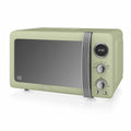 Swan Retro Digital Microwave | 800W 20L with Defrost – Green