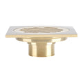 Jolof Store Gold Brushed Brass Square Floor Drain | Antique Shower Grate