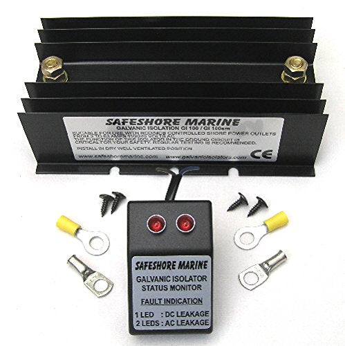Safeshore Marine 70 Amp Galvanic Isolator with Remote Status Monitor