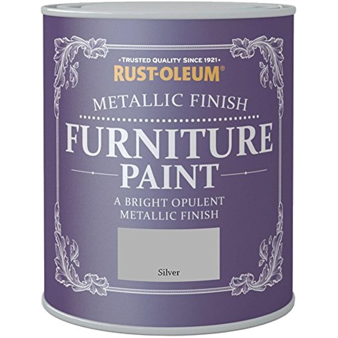 Rust-Oleum Metallic Finish Furniture Paint – Silver, 750ml Can