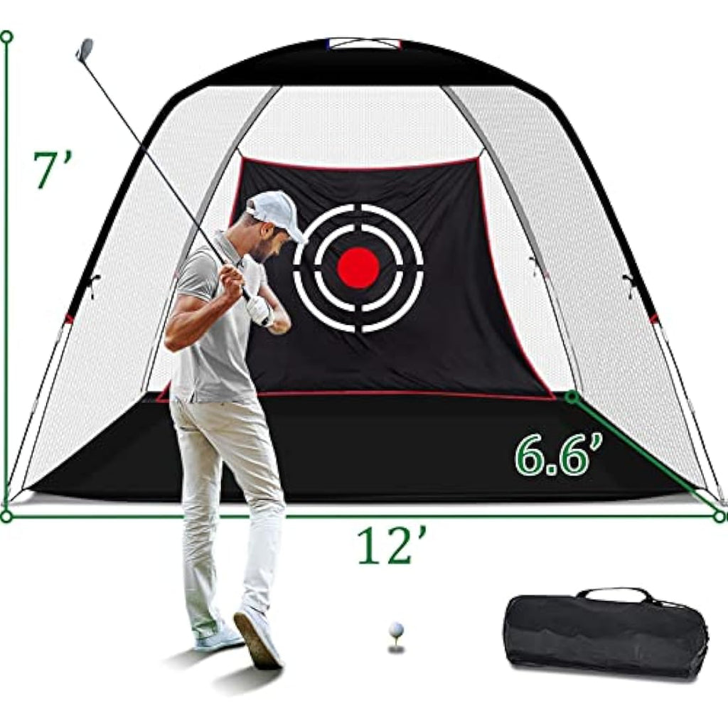 KAIDIDA Golf Practice Hitting Net – Portable Heavy Duty Driving Net for Backyard