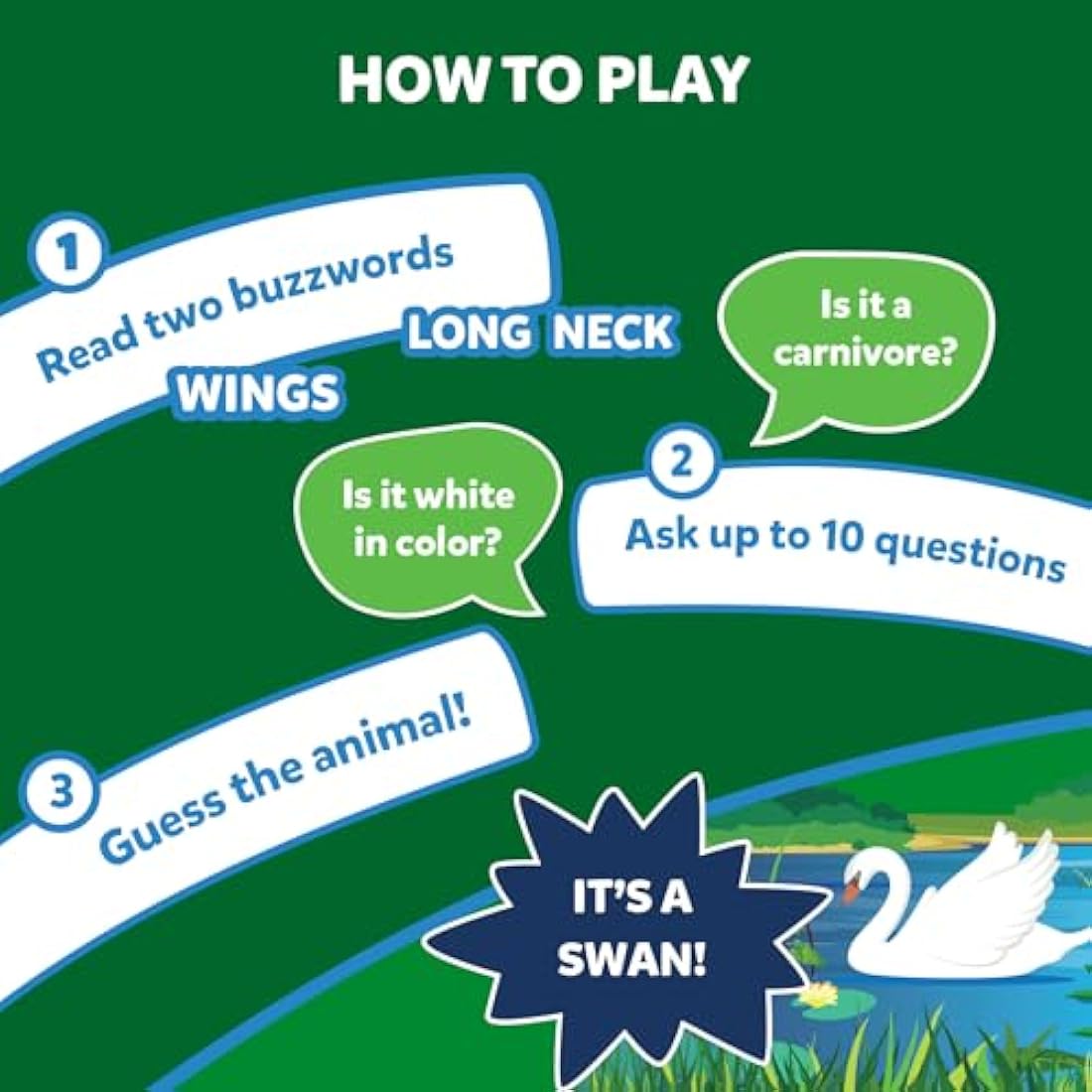 Skillmatics Guess in 10 Animals Megapack | Trivia Card Game for Ages 6+