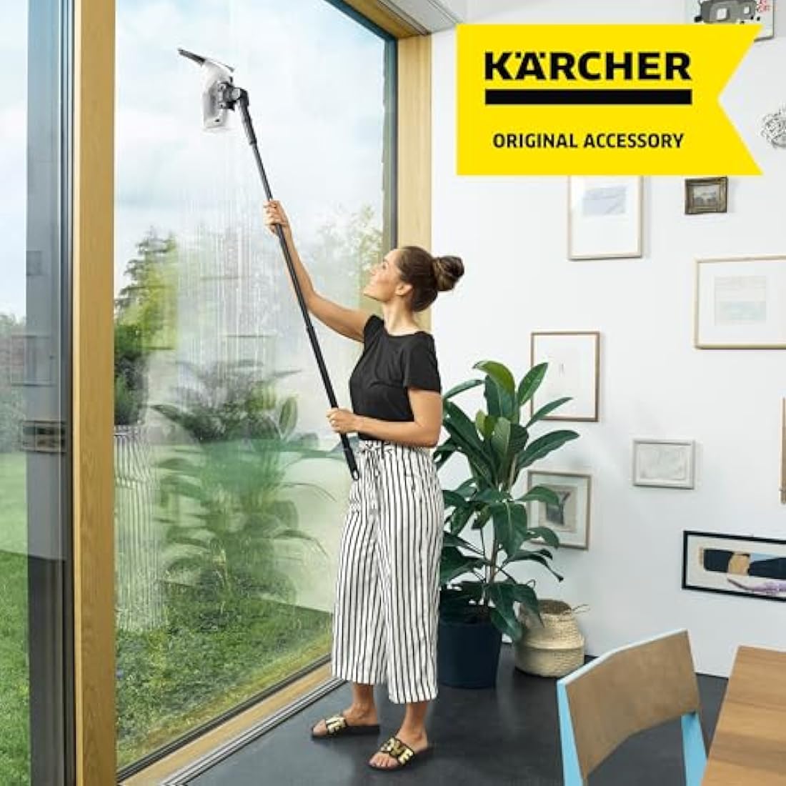 Kärcher Window Vacuum Extension Set – Telescopic Rods for High Windows