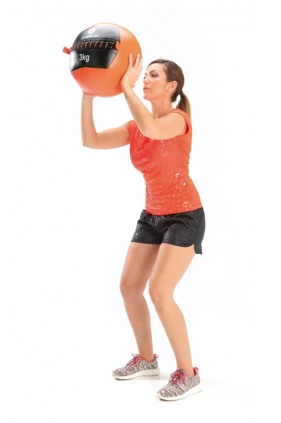 Sveltus Wall Ball 6kg – 35cm Diameter Non-Bounce Fitness Medicine Ball