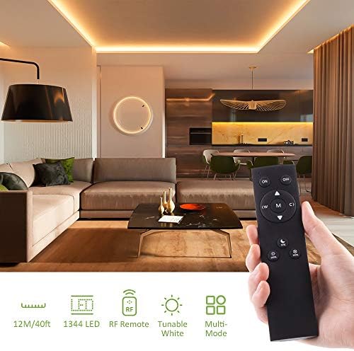 Novostella 12M Tunable White LED Strip Lights | Dimmable 3000K-6500K