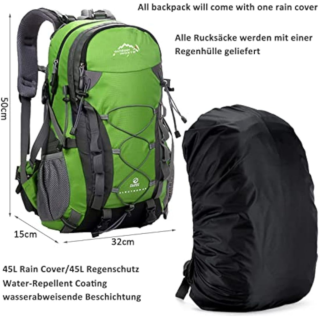 Jolof Store 40L Hiking Backpack – Waterproof Nylon Trekking Rucksack