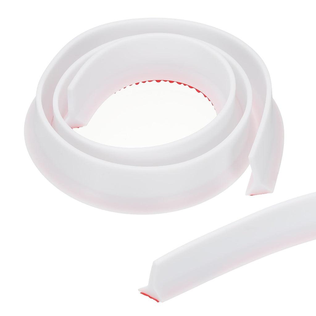 PATIKIL 39 Inch Collapsible Shower Threshold Water Dam Guard, Shower Stopper Barrier Self Adhesive Sink Splash Guards for Frameless Shower Door - image 1