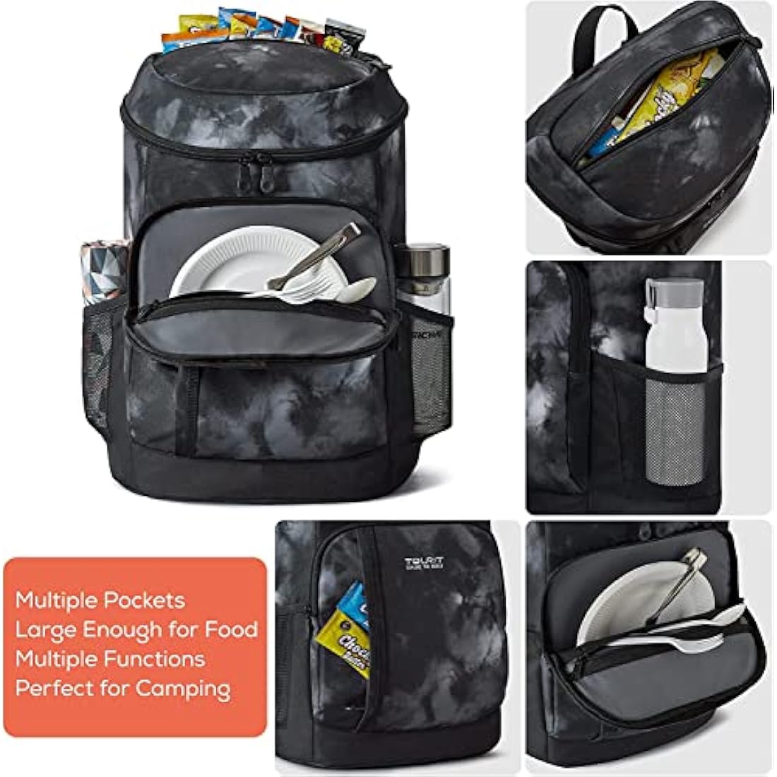 TOURIT Insulated Cooler Backpack – 30 Can Leak-Proof Lightweight Bag