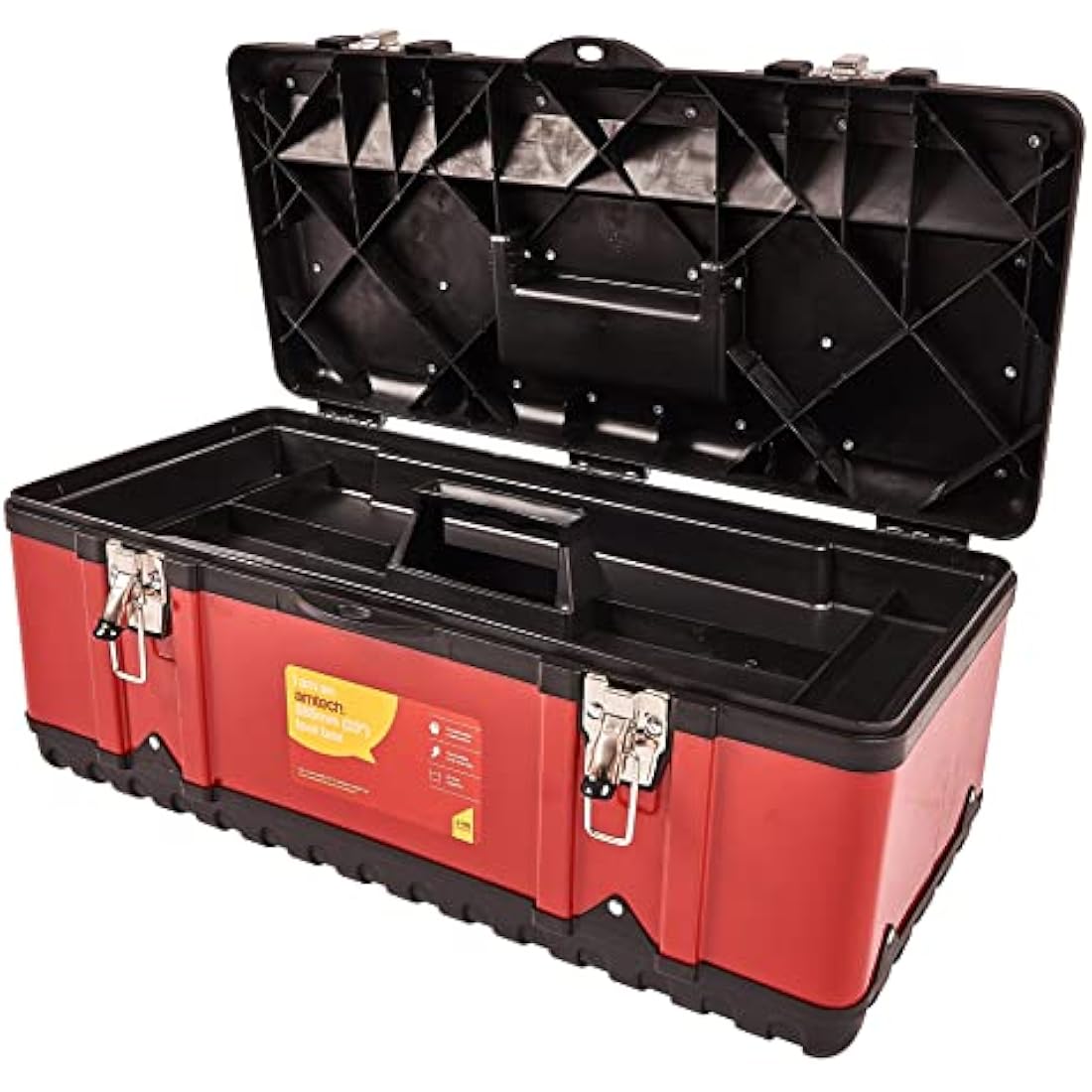 Amtech N0150 23-Inch Heavy-Duty Toolbox with Removable Tool Tray