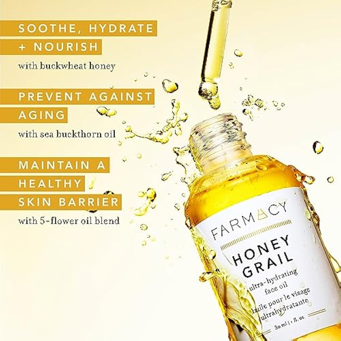 Farmacy Honey Grail Hydrating Face Oil – Rosehip & Sea Buckthorn Oil