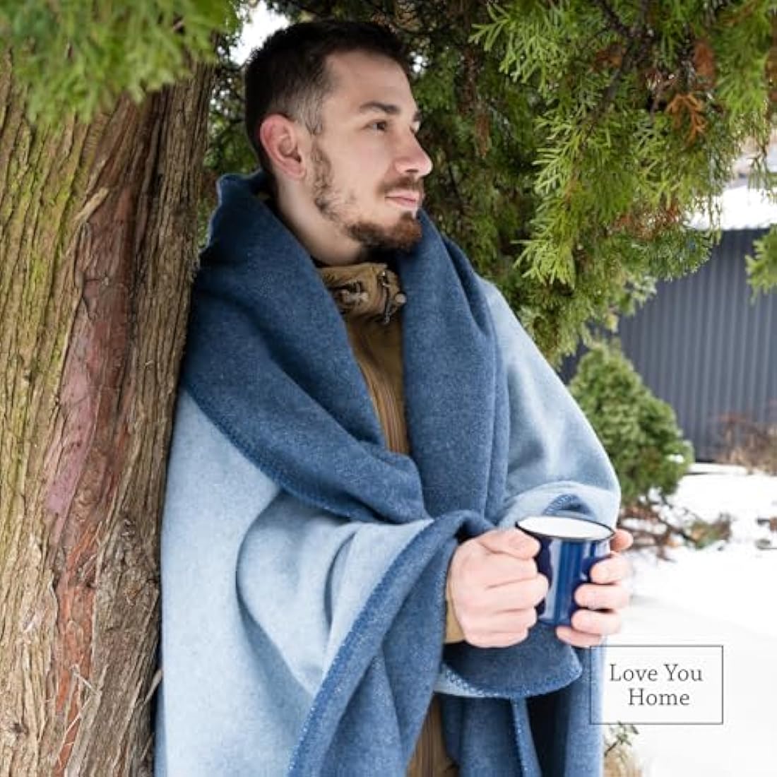 Merino Wool Travel Blanket – Warm Outdoor Camping Throw
