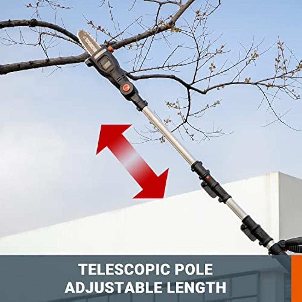 WORX WG349E.9 Cordless Pole Pruner – 20V Telescopic Tree Saw (Tool Only)